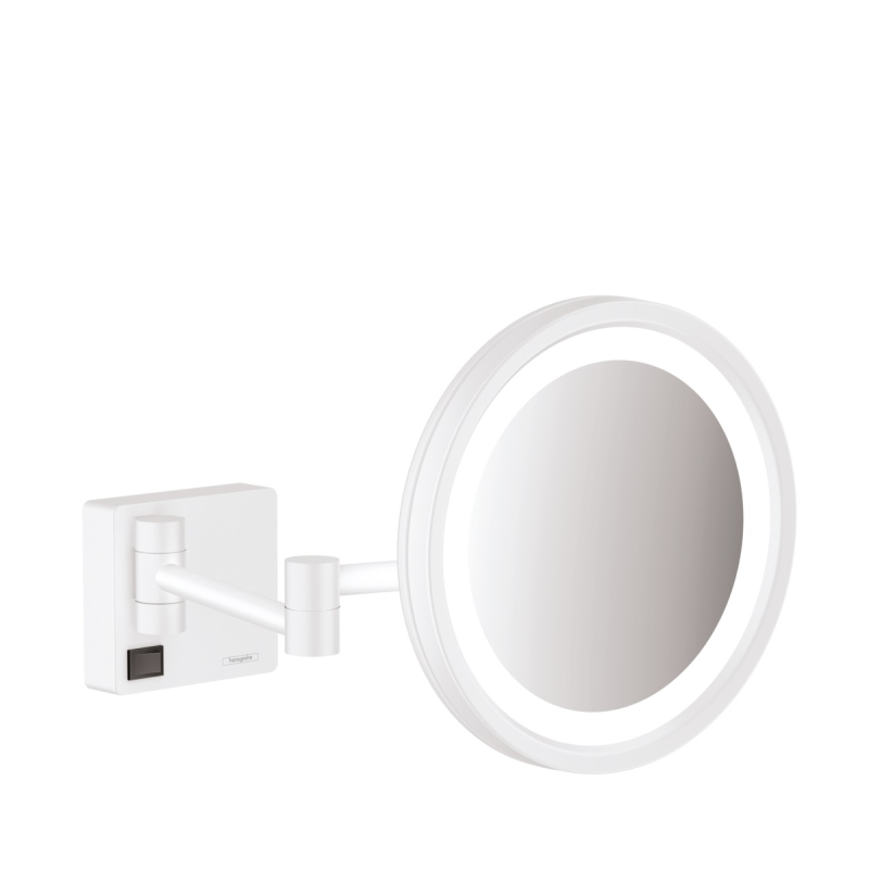 AddStoris Зеркало косметическое с LED подсветкой, белый матовый фото 1