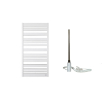 Zebra Полотенцесушарка електрична 500*1220 мм + тен Hots 600W, білий глянцевий