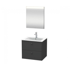 Brioso Комплект мебели 630 мм, графит матовый (233663+BR410104949+LM7835+B21020001010) (ФН)