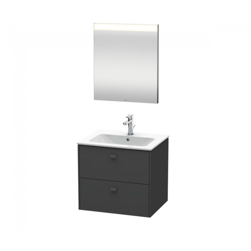 Brioso Комплект мебели 630 мм, графит матовый (233663+BR410104949+LM7835+B21020001010) (ФН) фото 1