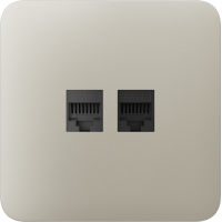 Передняя панель для встроенной розетки Ajax SoloCover (LAN) Ivory (126189.317.IV)