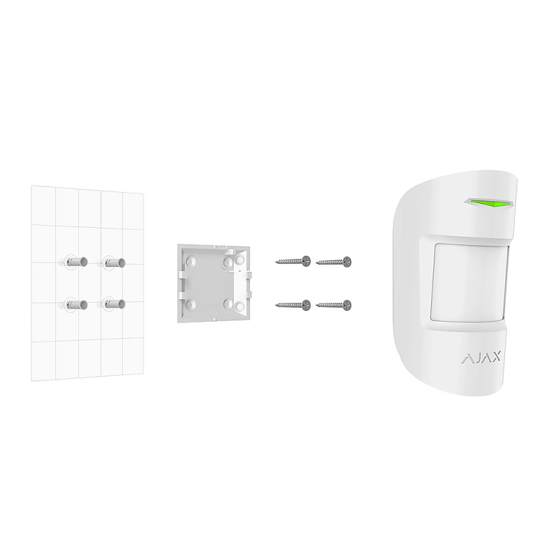 Кріпильна панель Ajax SmartBracket для MotionProtect, CombiProtect Black фото 1