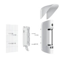 Крепежная панель Ajax SmartBracket для MotionCam Outdoor белая