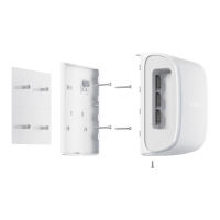Крепежная панель Ajax SmartBracket для DualCurtain Outdoor White