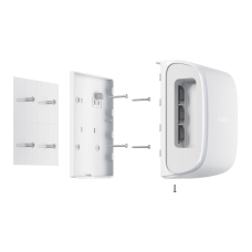 Крепежная панель Ajax SmartBracket для DualCurtain Outdoor White