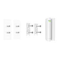 Крепежная панель Ajax SmartBracket для большого магнита DoorProtect White