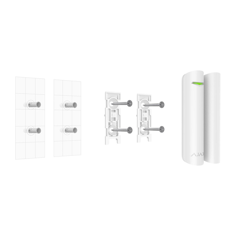 Кріпильна панель Ajax SmartBracket для великого магниту DoorProtect White фото 1