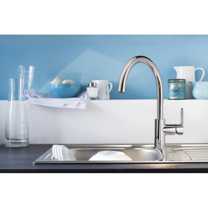 Grohe BauEdge Одноважільний змішувач для кухні, хром (31367000) фото 2