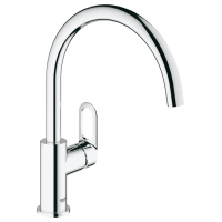 Смеситель однорычажный для мойки Grohe BauLoop C-излив, хром (31368000)