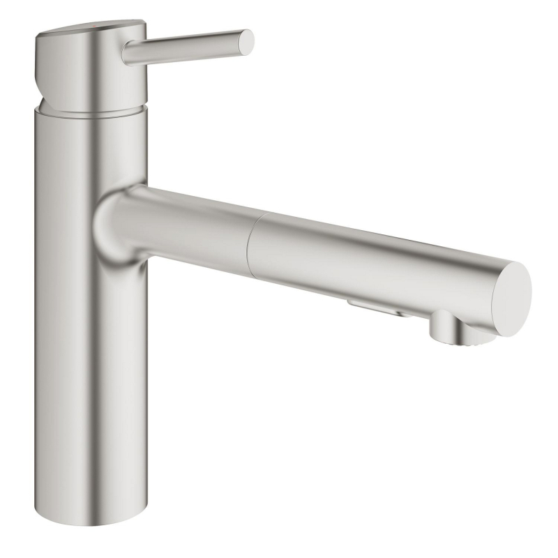 Змішувач одноважільний для мийки Grohe Concetto, сталь (30273DC1) фото 1