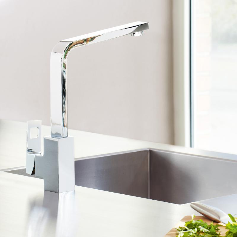 Змішувач одноважільний для мийки Grohe Eurocube, хром (31255000) фото 4