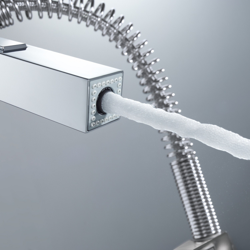 Змішувач одноважільний для мийки Grohe Eurocube професійний, хром (31395000) фото 3