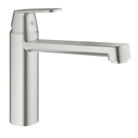 Смеситель однорычажный для мойки Grohe Eurosmart Cosmopolitan горизонтальный, сталь (30193DC0)