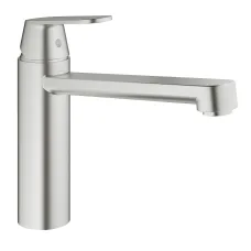 Смеситель однорычажный для мойки Grohe Eurosmart Cosmopolitan горизонтальный, сталь (30193DC0)
