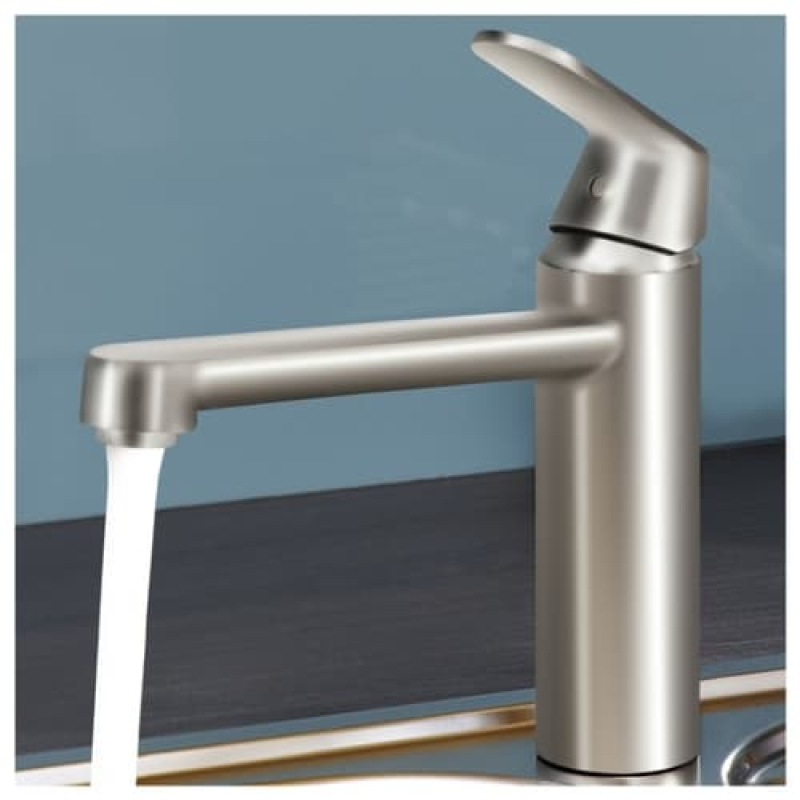 Змішувач одноважільний для мийки Grohe Eurosmart Cosmopolitan горизонтальний, сталь (30193DC0) фото 3
