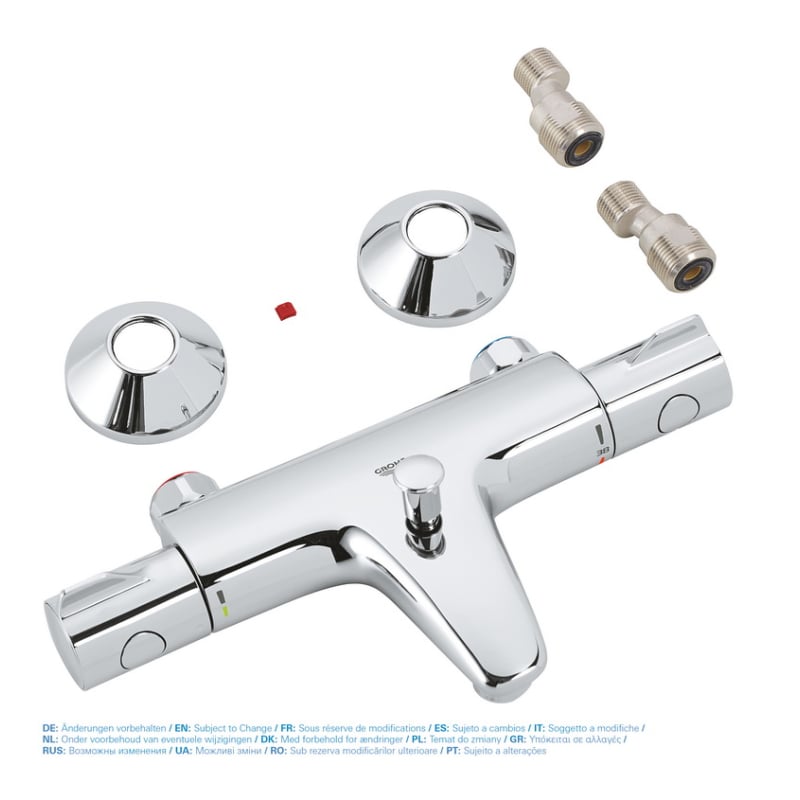 Смеситель для ванны термостатический Grohe Grohtherm 800, хром (34567000) фото 6