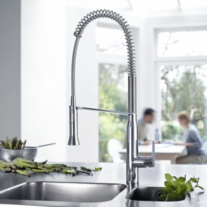 Смеситель однорычажный для мойки Grohe K7 профессиональный, хром (32950000) фото 2