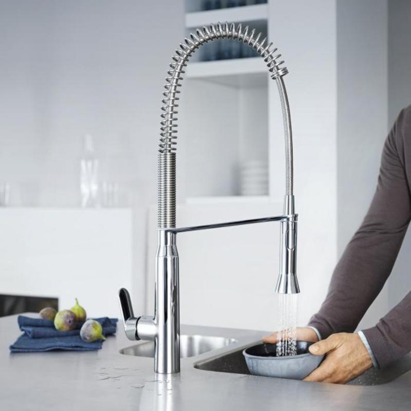 Смеситель однорычажный для мойки Grohe K7 профессиональный, хром (32950000) фото 3