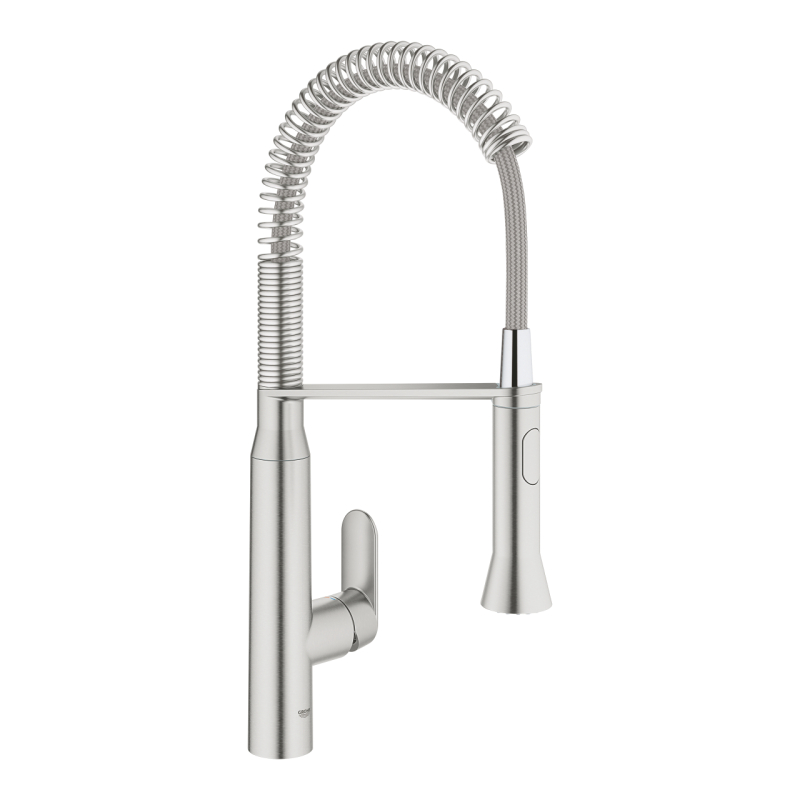 Змішувач одноважільний для мийки Grohe K7, сталь (31379DC0) фото 1