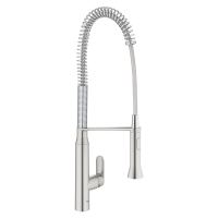 Смеситель однорычажный для мойки Grohe K7 профессиональный, сталь (32950DC0)