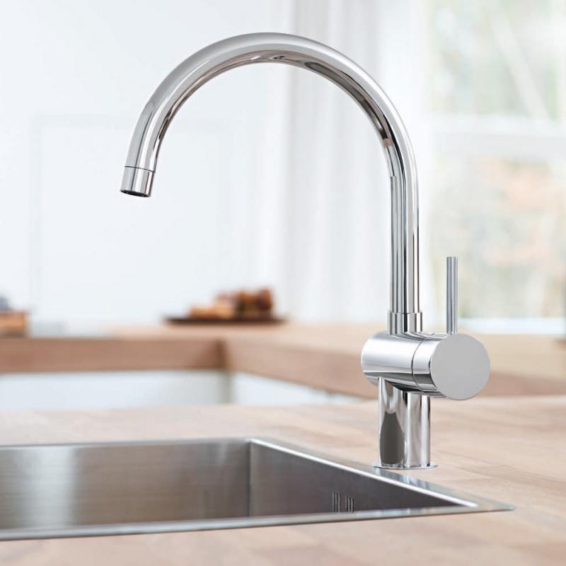 Змішувач для мийки Grohe Minta C-излив, хром (32917000) фото 2