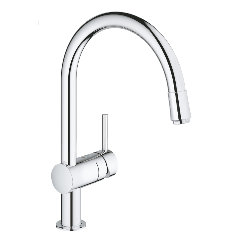 Одноважільний змішувач для мийки Grohe Minta C-излив, хром (32918000) фото 1