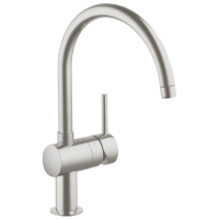 Смеситель для мойки Grohe Minta C-излив, сталь (32917DC0)