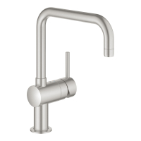 Смеситель для мойки Grohe Minta U-излив, сталь (32488DC0)