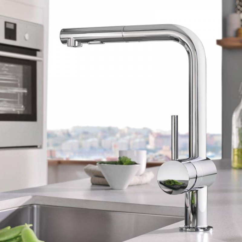 Змішувач одноважільний для мийки Grohe Minta L-вилив, хром (30274000) фото 3