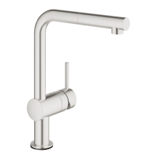 Смеситель для мойки Grohe Minta Touch сенсорный однорычажный L-излив, сталь (31360DC1)