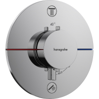 15554000 ShowerSelect Comfort S Смеситель термостатический скрытого монтажа на 2 потребителя, хром
