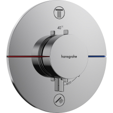 15554000 ShowerSelect Comfort S Змішувач термостатичний прихованого монтажу на 2 споживачі, хром