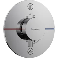 15554000 ShowerSelect Comfort S Смеситель термостатический скрытого монтажа на 2 потребителя, хром