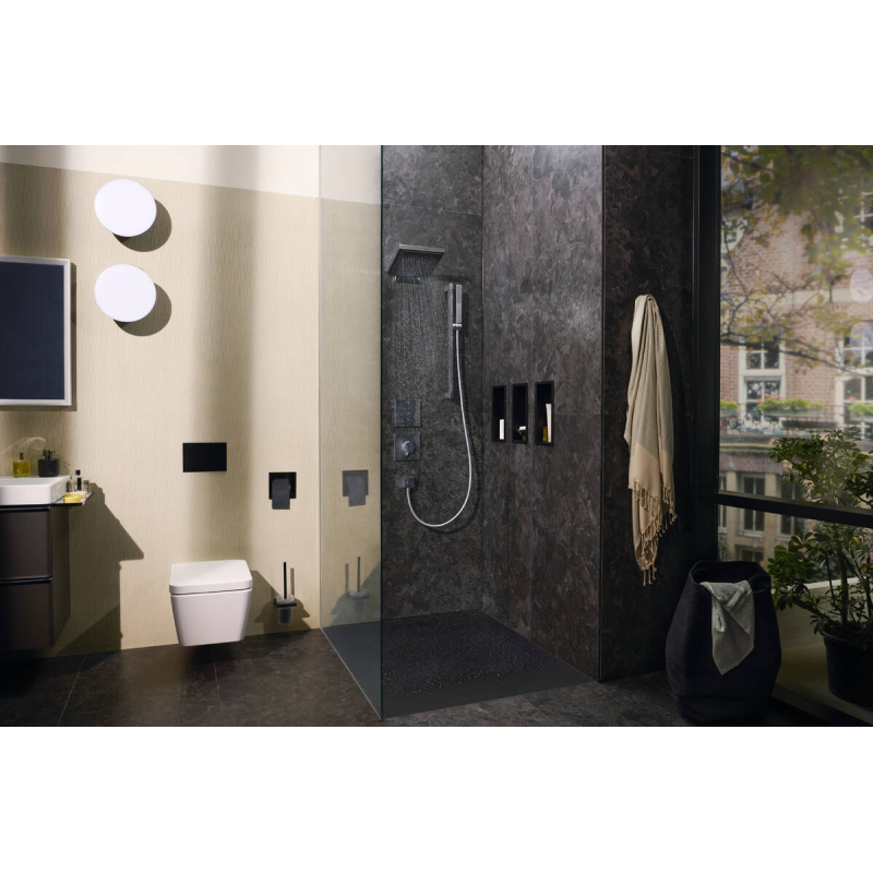 15573670 ShowerSelect Comfort E Переключатель потоков для душа на 3 потребителя, черный матовый фото 2