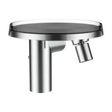 Kartell Смеситель для биде с донным клапаном, с полочкой, хром.