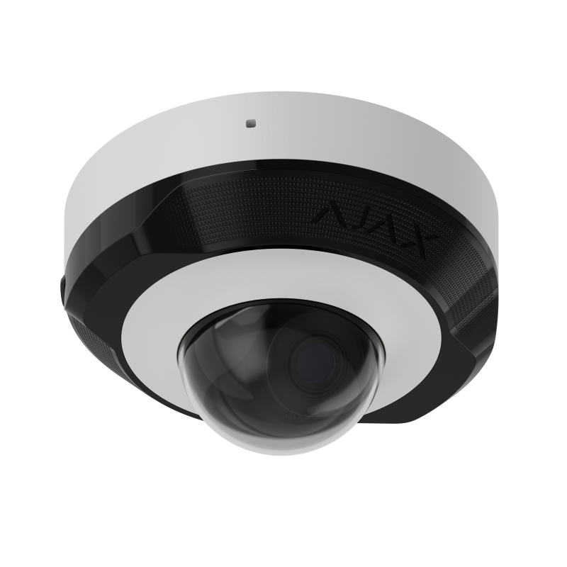 Проводная охранная IP-камера Ajax DomeCam Mini (5 Mp/2.8 mm) White фото 1