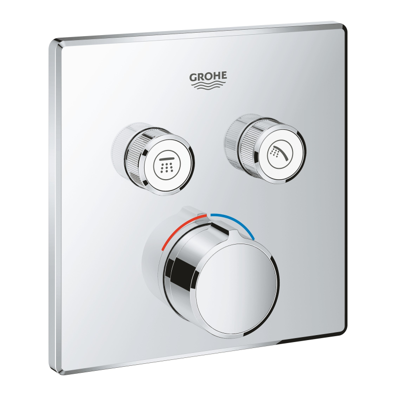 Смеситель скрытого монтажа Grohe SmartControl с двумя кнопками управления, хром (29148000) фото 1