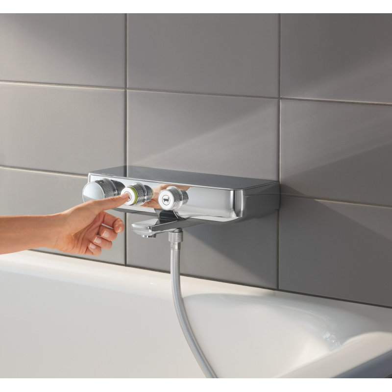 Смеситель термостатический для ванны Grohe Grohtherm SmartControl, настенный монтаж (34718000) фото 4