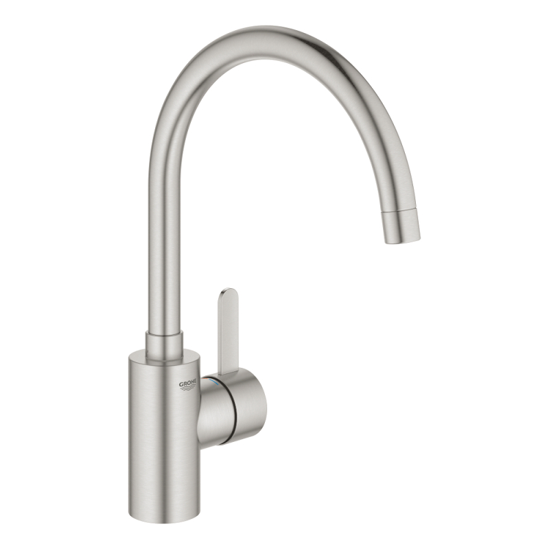 Смеситель однорычажный для мойки Grohe Eurosmart Cosmopolitan, сталь (32843DC2) фото 1