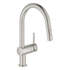 Смеситель однорычажный для мойки Grohe Minta C-излив, сталь (32321DC2)