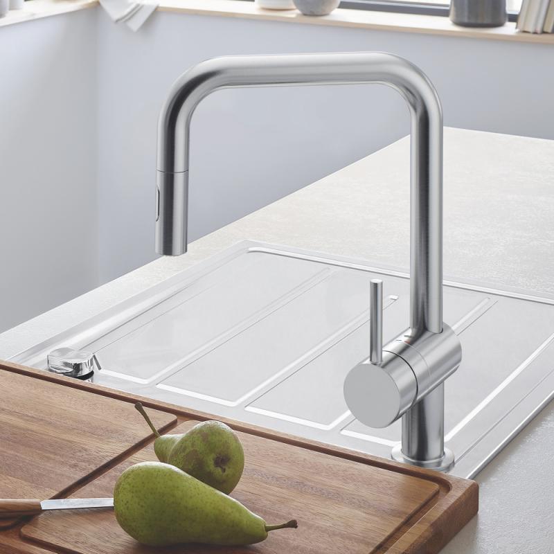 Змішувач одноважільний для мийки Grohe Minta U-излив, хром (32322002) фото 2