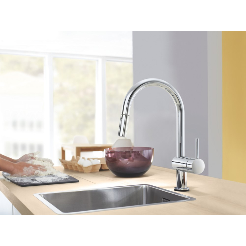 Смеситель для мойки Grohe Minta Touch сенсорный однорычажный С-излив, хром (31358002) фото 3