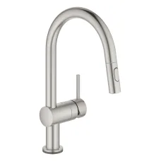 Смеситель для мойки Grohe Minta Touch сенсорный однорычажный С-излив, сталь (31358DC2)
