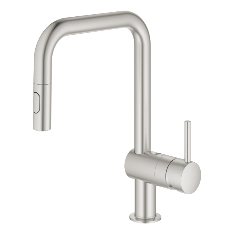 Змішувач одноважільний для мийки Grohe Minta U-излив, сталь (32322DC2) фото 2