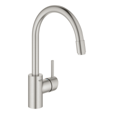 Смеситель однорычажный для мойки Grohe Concetto C-излив, сталь (32663DC3)
