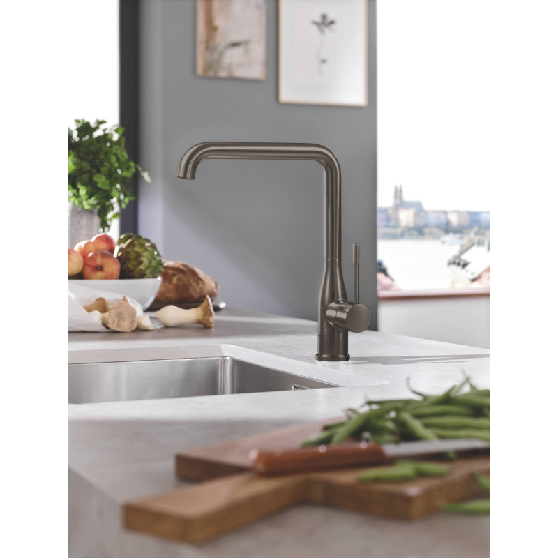 Смеситель однорычажный для мойки Grohe Essence, матовый графит (30269AL0) фото 2