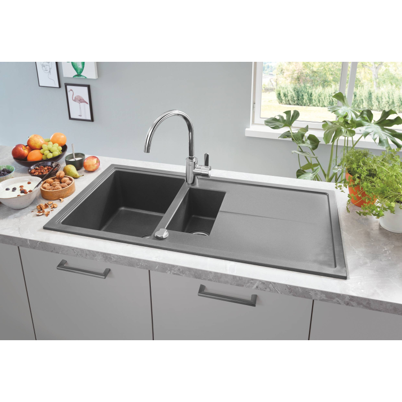 Змішувач одноважільний для мийки Grohe Eurosmart Cosmopolitan, хром (32843002) фото 3