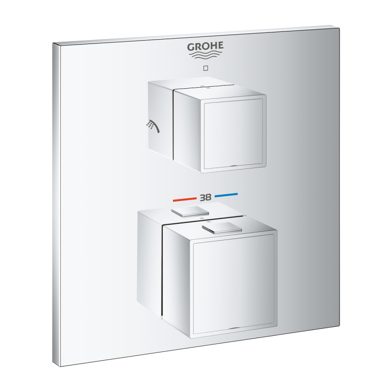 Grohtherm Cube Термостат для душа с переключателем на 2 положения (24154000) фото 1