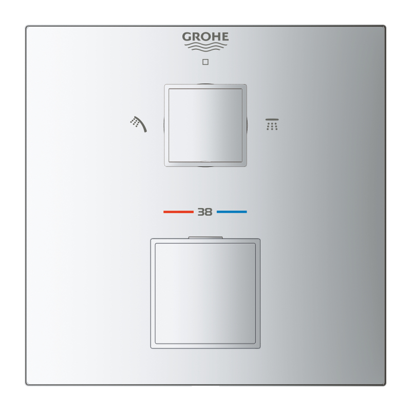 Grohtherm Cube Термостат для душа с переключателем на 2 положения (24154000) фото 2