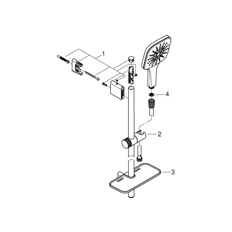 Rainshower SmartActive Cube 130 Душевой гарнитур, 3 режима струи (26586000) фото 3